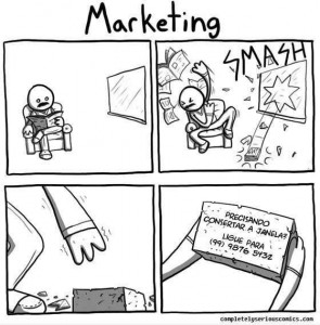 Tirinha sobre marketing